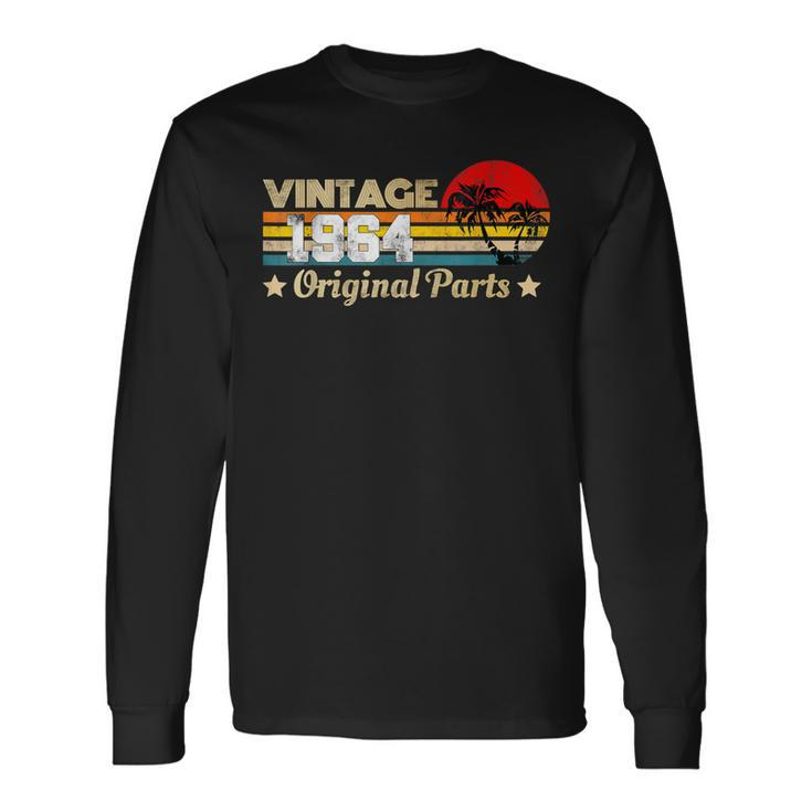 Vintage 1964 Limited Edition Original Parts 60Th Birthday Long Sleeve T-Shirt