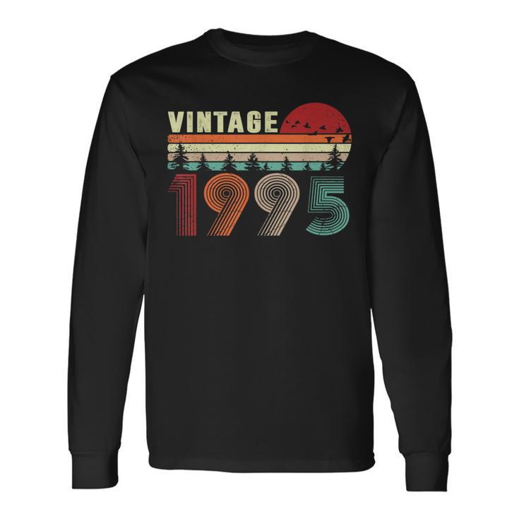 Vintage 1995 Cool 28 Years Old Retro 28Th Birthday Long Sleeve T-Shirt Gifts ideas