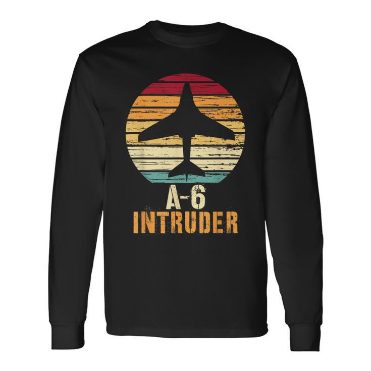 Vintage A-6 Intruder Military Aviation Long Sleeve T-Shirt