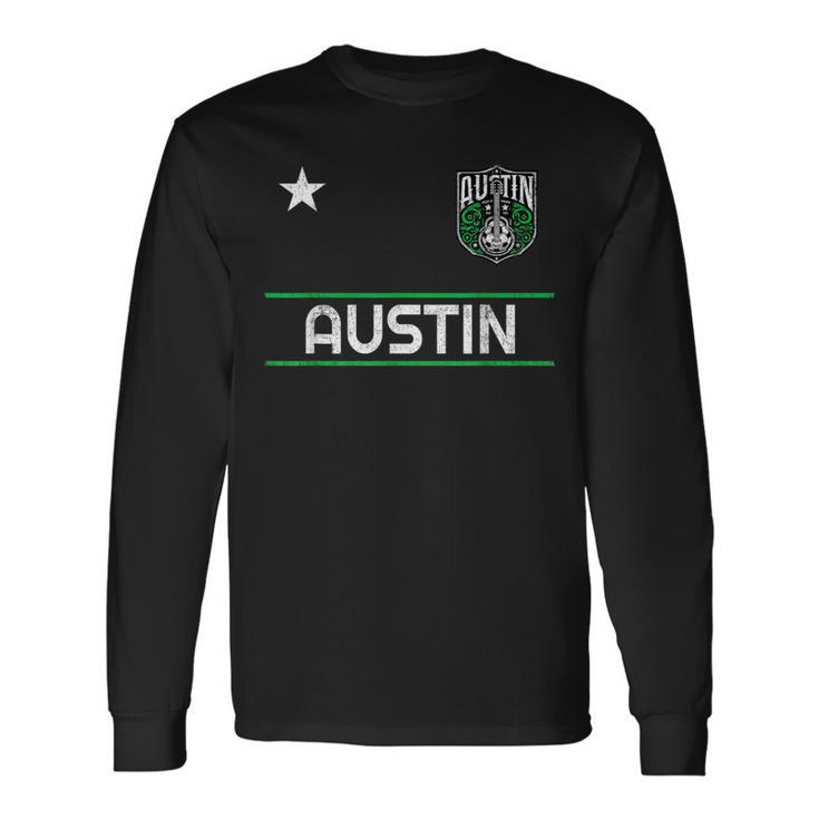 Vintage Austin 512 737 Area Code Distressed Retro er Long Sleeve T-Shirt Gifts ideas