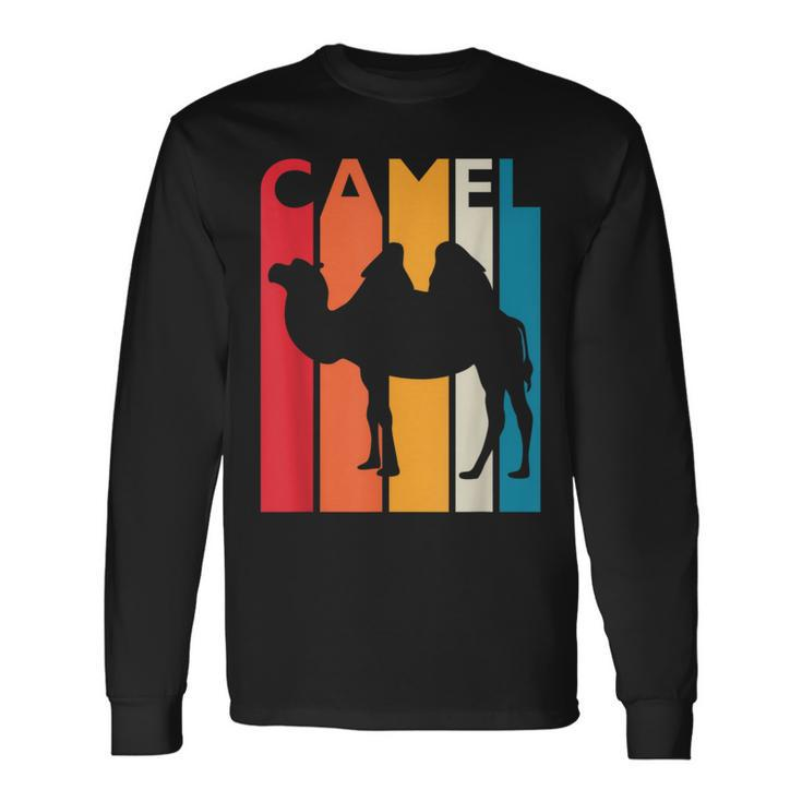 Vintage Camel Retro For Animal Lover Camel Long Sleeve T-Shirt