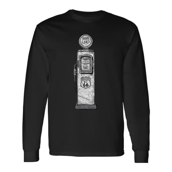 Vintage Gas Pump Filling Station Long Sleeve T-Shirt