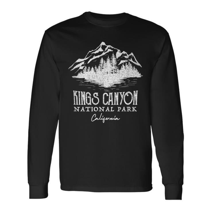 Vintage Kings Canyon National Park California Long Sleeve T-Shirt