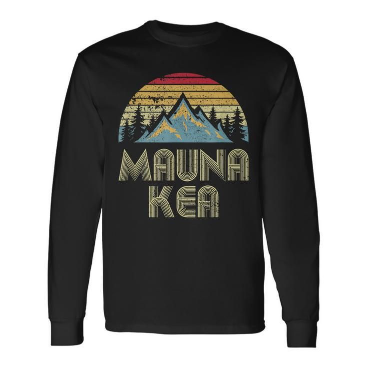Vintage Mauna Kea Mountain Hawaii Long Sleeve T-Shirt