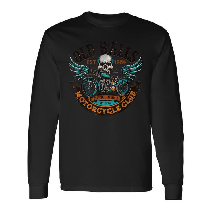 Vintage Motorcycle Birthday For Men's 60Th Birthday Long Sleeve T-Shirt Gifts ideas