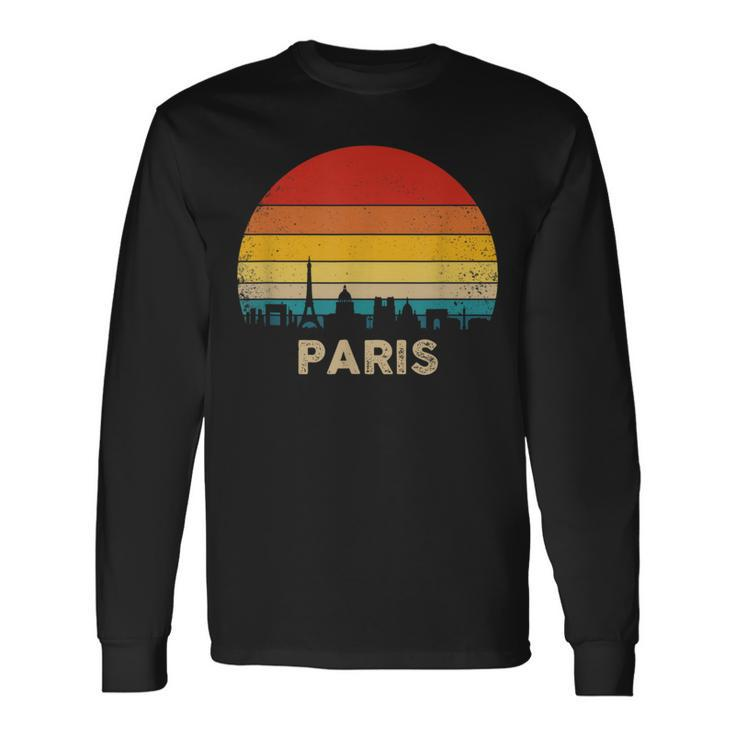 Vintage Paris France Souvenir T Long Sleeve T-Shirt