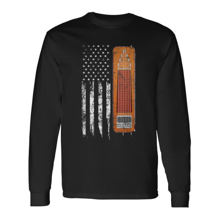 Vintage Pedal Sl American Us Flag Long Sleeve T-Shirt
