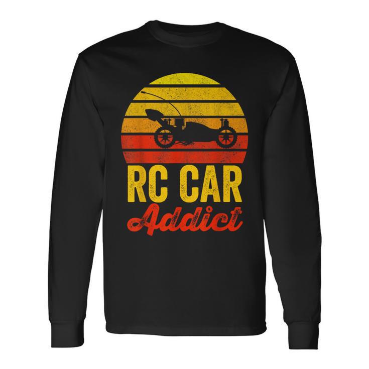 Vintage Rc Cars Addict Rc Racer Rc Car Lover Boys Fun Long Sleeve T-Shirt Gifts ideas