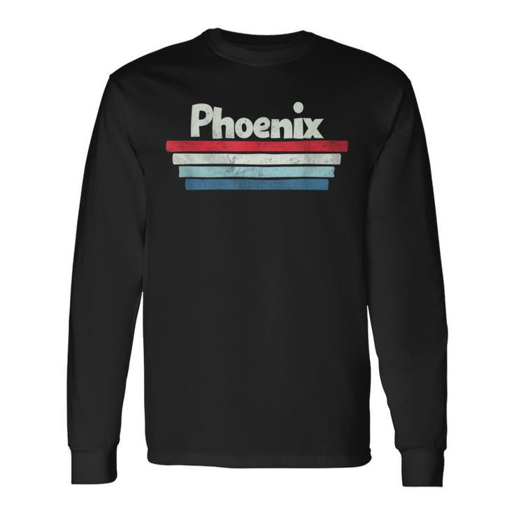 Vintage Retro 70S 80S Phoenix Arizona Long Sleeve T-Shirt