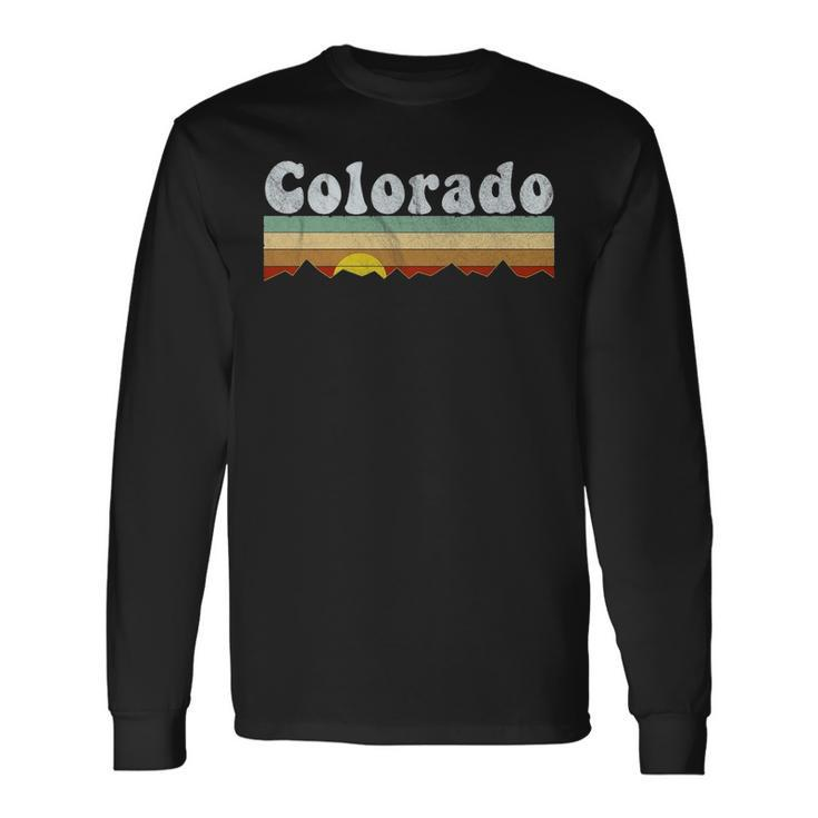 Vintage Retro 70S Colorado Long Sleeve T-Shirt
