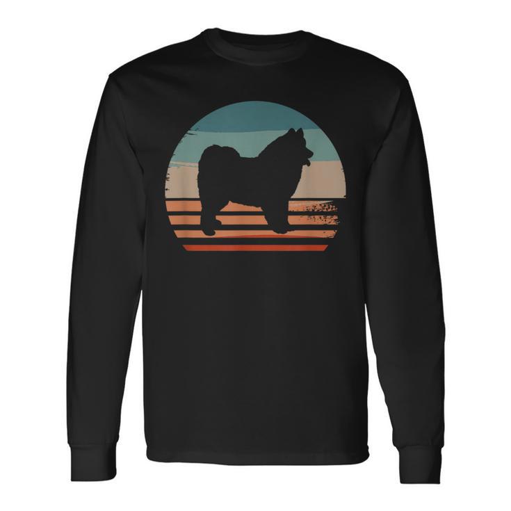 Vintage Retro Samoyed Dog Lover Long Sleeve T-Shirt