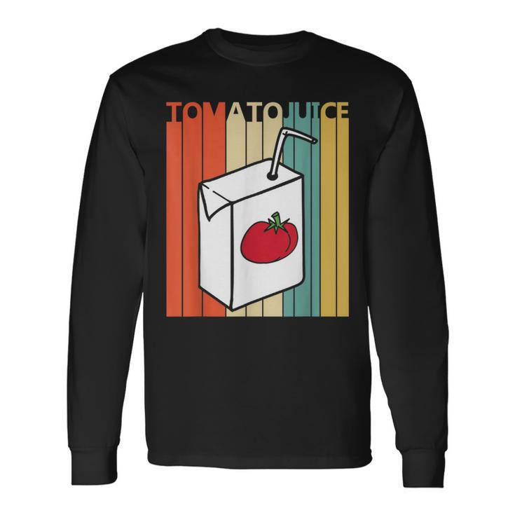 Vintage Tomato Juice Long Sleeve T-Shirt