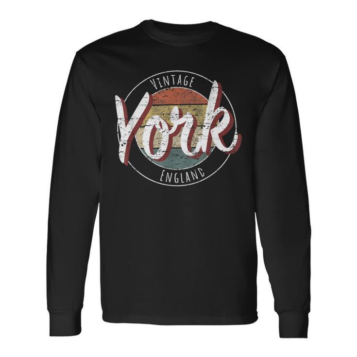 Vintage York England Long Sleeve T-Shirt