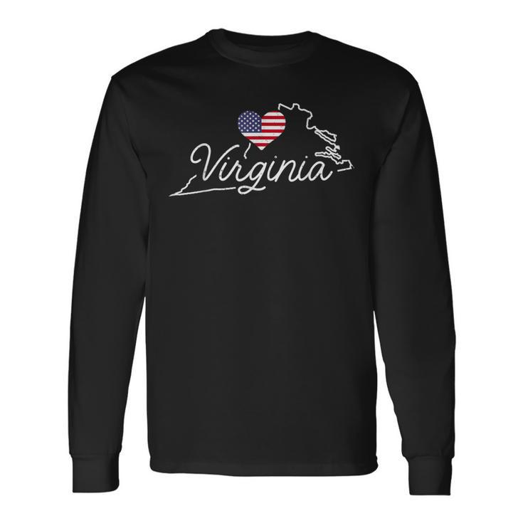 Virginia Lover Virginia Pride Love Virginia Long Sleeve T-Shirt Gifts ideas