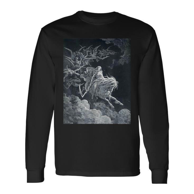 The Vision Of Death By Gustave Dore Long Sleeve T-Shirt