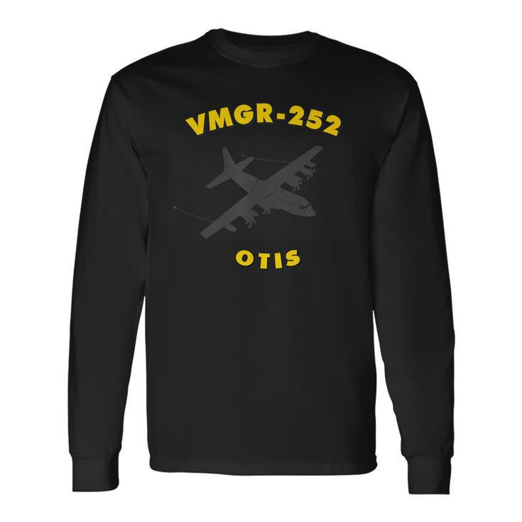 Vmgr-252 Otis Kc-130 Aerial Refueler Transport Squadron Long Sleeve T-Shirt