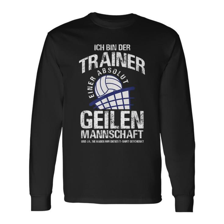 Volleyball Trainer Coacholleyball Team Langarmshirts Geschenkideen