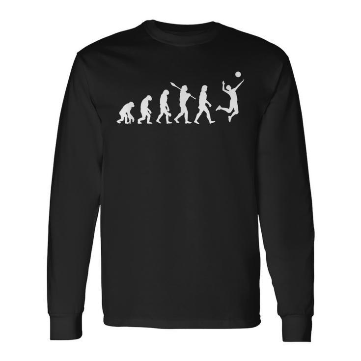 Volleyballer Evolutionolleyball Fan Idea Langarmshirts Geschenkideen