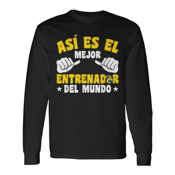 Volleyballoleibol El Mejor Entrenador Del Mundo Deporte Camiseta de manga larga