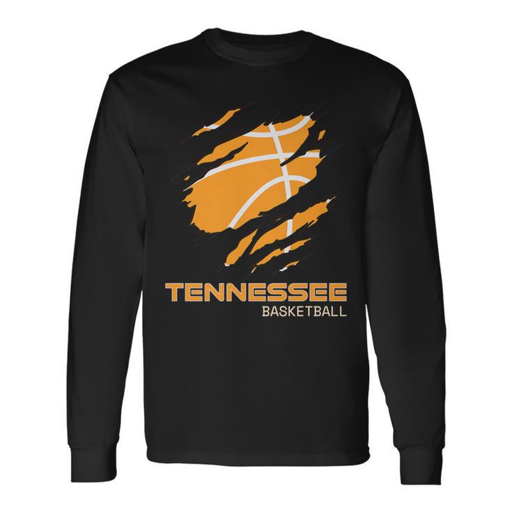 The Volunr State Fan Tennesseean Tennessee Basketball Long Sleeve T-Shirt