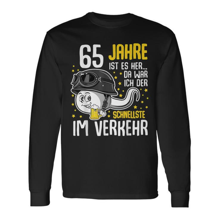 Vor 65 Jahren Der Fastest In Traffic 65Th Birthday Man Langarmshirts Geschenkideen