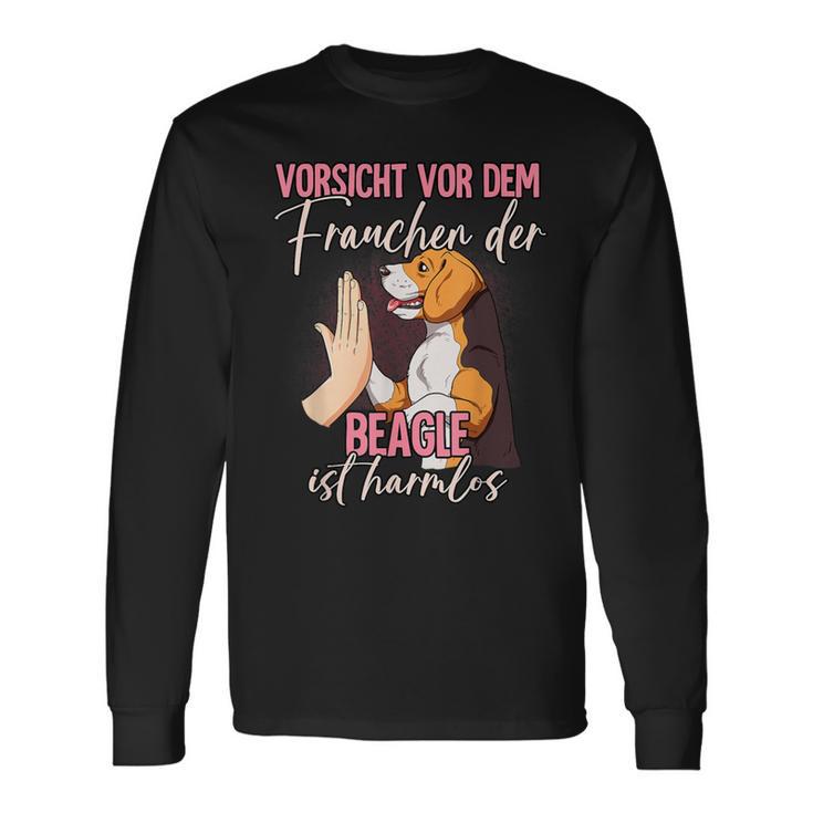 Vorsichtor Dem Frauchen Beagle Langarmshirts Geschenkideen