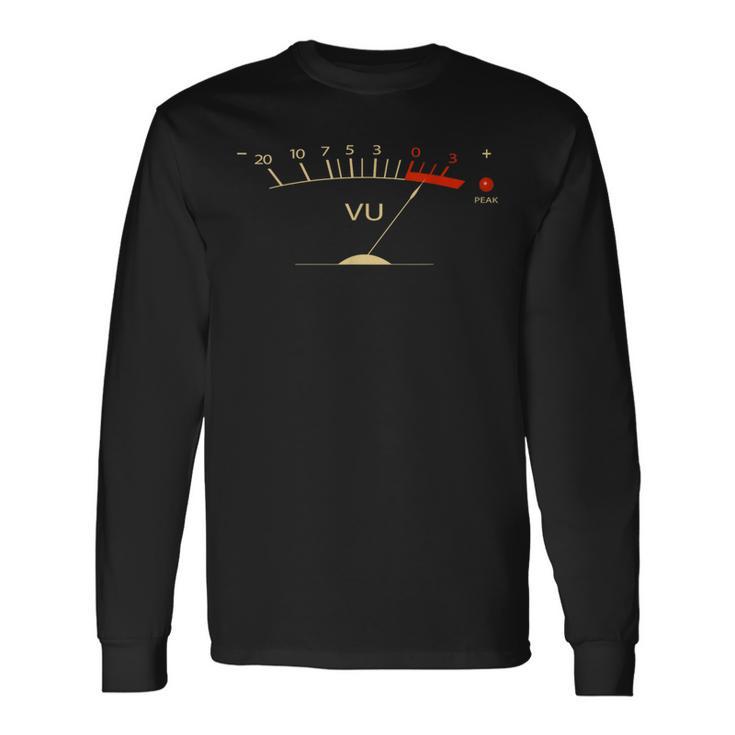 Vu Meter Hi-Fi Vintage Stereo Langarmshirts Geschenkideen