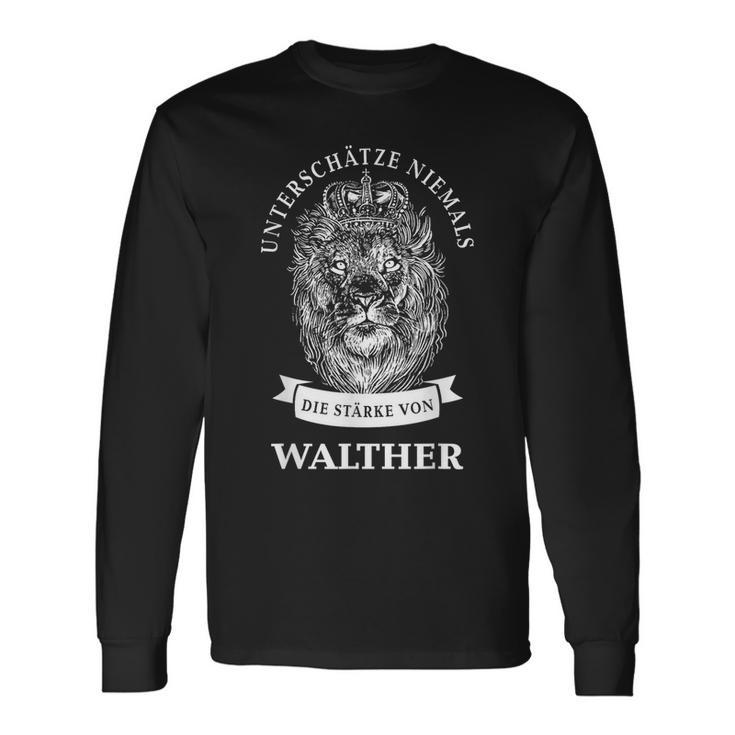 Walther Name Lion Long Sleeve T-Shirt