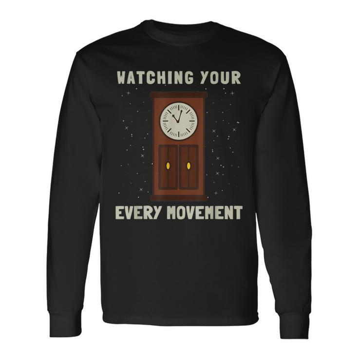 Watch Collector Watchmaker And Horologist Grandfather Clock Long Sleeve T-Shirt Gifts ideas