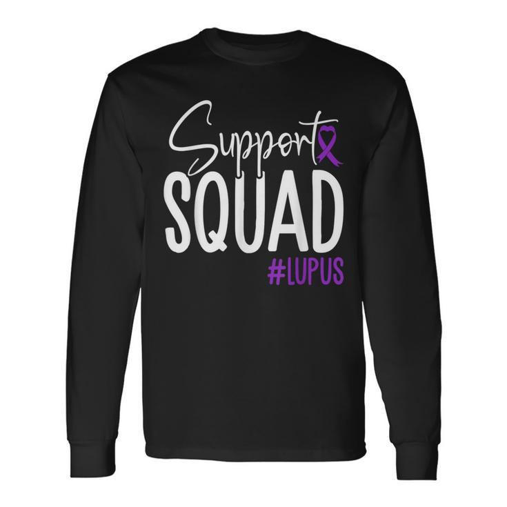 We Wear Purple Lupus Awareness Support Squad Long Sleeve T-Shirt