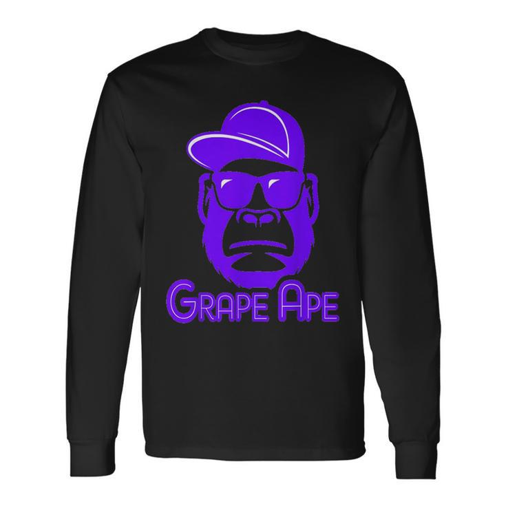 Weed Strains Grape Ape 420 Cannabis Culture Long Sleeve T-Shirt Gifts ideas