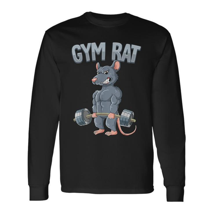Weight Training Deadlift Gym Rat Long Sleeve T-Shirt