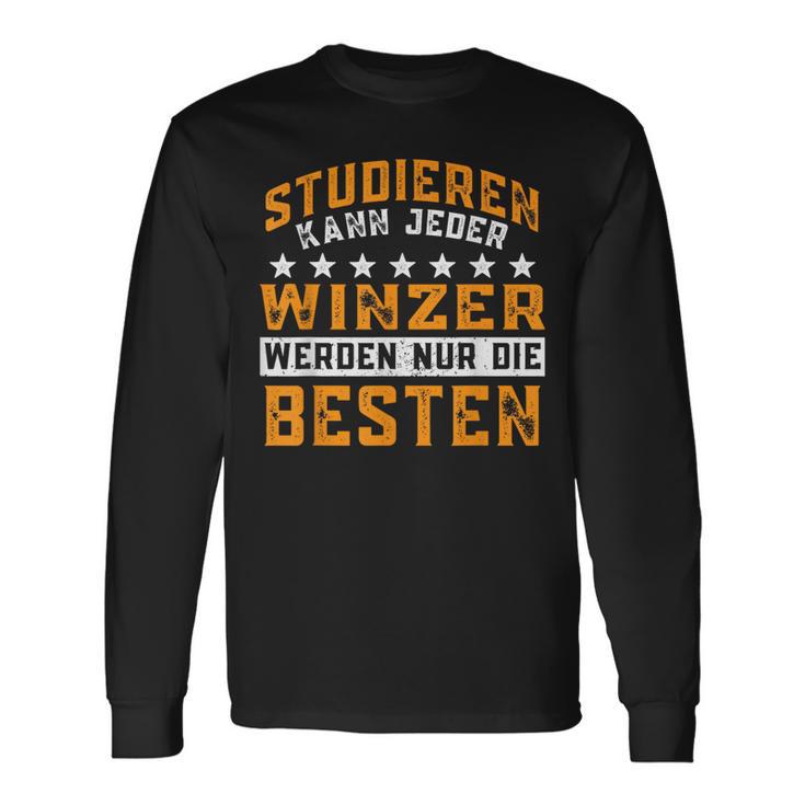 Weinbauer Nur Die Besten Werden Winzer Black Langarmshirts Geschenkideen