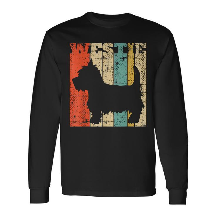 West Highland Terrier Westie Retro Vintage Long Sleeve T-Shirt