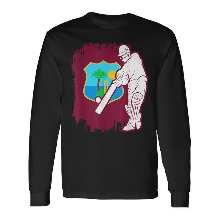 West Indies Cricket 2024 Supporters Cool Cricket Fans Men Long Sleeve T-Shirt