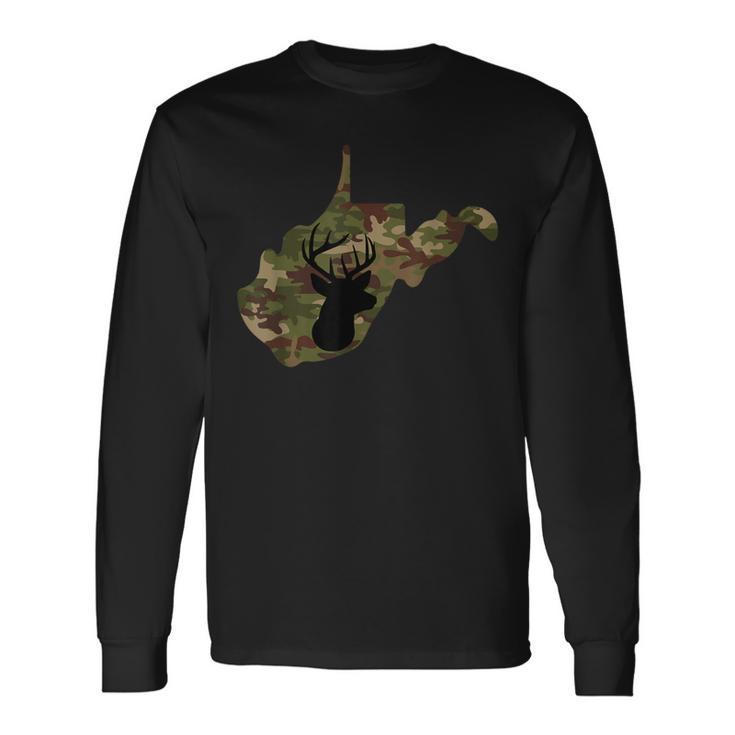 West Virginia Deer Hunter Camo Camouflage Long Sleeve T-Shirt