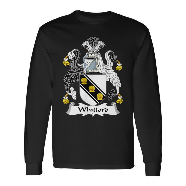 Whitford Coat Of Arms Family Crest Long Sleeve T-Shirt