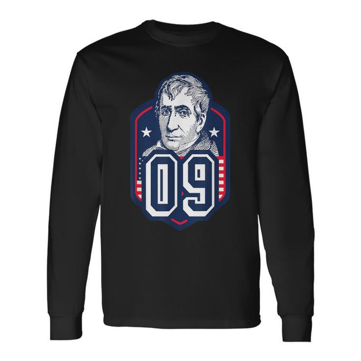 William Henry Harrison Ninth President Jersey Style T Long Sleeve T-Shirt