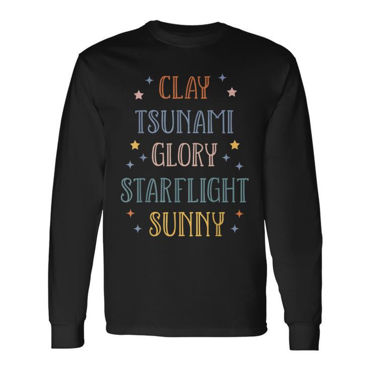 Wings Of Fire Clay Tsunami Glory Starflight Sunny Dragon Long Sleeve T-Shirt