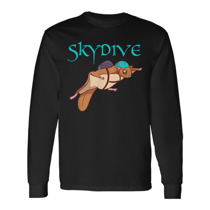 Wingsuit Flying Squirrel Skydiver Long Sleeve T-Shirt