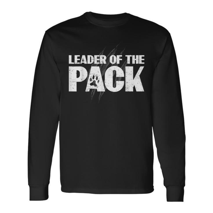 Wolf Pack  Leader Of The Pack Paw Print Long Sleeve T-Shirt