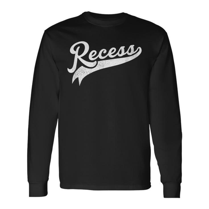 Woot Team Recess Long Sleeve T-Shirt