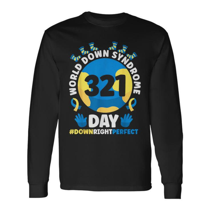 World Down Syndrome Day 3 21 Trisomy 21 Support Long Sleeve T-Shirt
