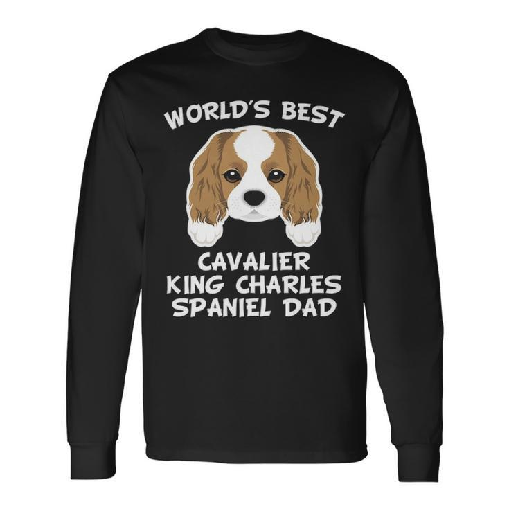 World's Best Cavalier King Charles Spaniel Dad Owner Long Sleeve T-Shirt