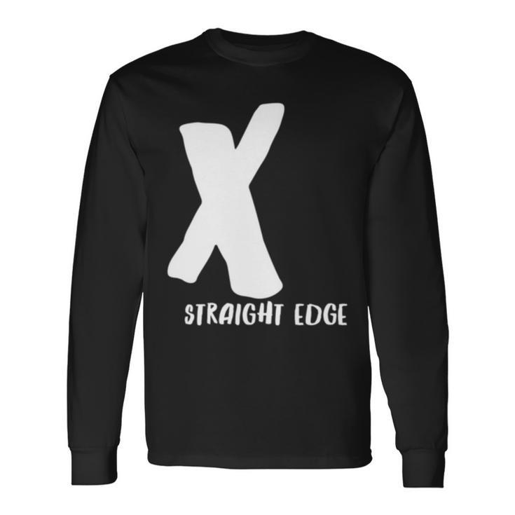 X Straight Edge Hardcore Punk Rock Band Fan Outfit Long Sleeve T-Shirt