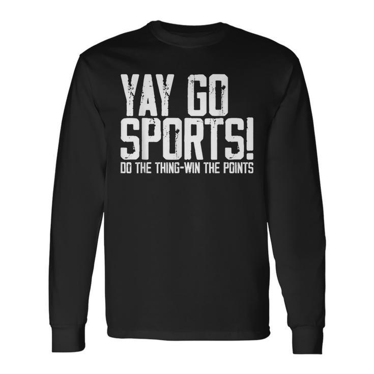 Yay Go Sports Sports Vintage Sports Name Long Sleeve T-Shirt