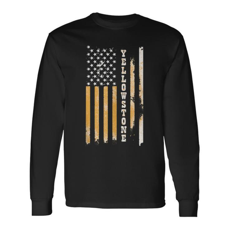 Yellowstone Flag Long Sleeve T-Shirt Gifts ideas