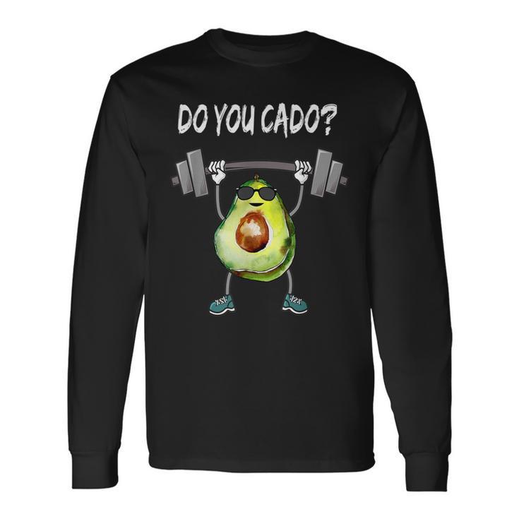 Do Yo Cado Aguacate Keto Low Carb Levantamiento De Pesas Fitness Camiseta de manga larga