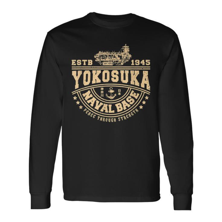 Yokosuka Naval Base Kanagawa Japan Long Sleeve T-Shirt - Monsterry