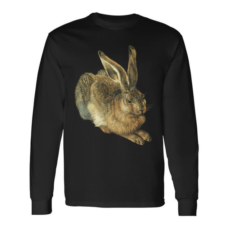 Young Hare By Albrecht Durer Langarmshirts Geschenkideen